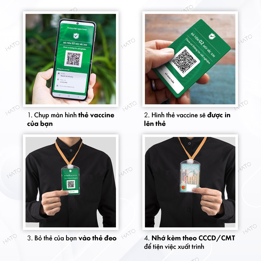 Thẻ chứng nhận tiêm vắc xin