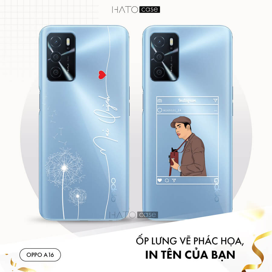 In Ốp Lưng Điện Thoại OPPO A16 Theo Yêu Cầu