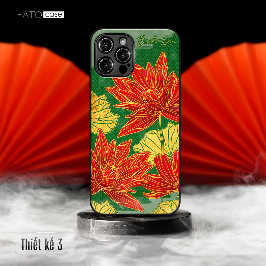 Ốp lưng mặt kính ép kim phật giáo thiên nhiên