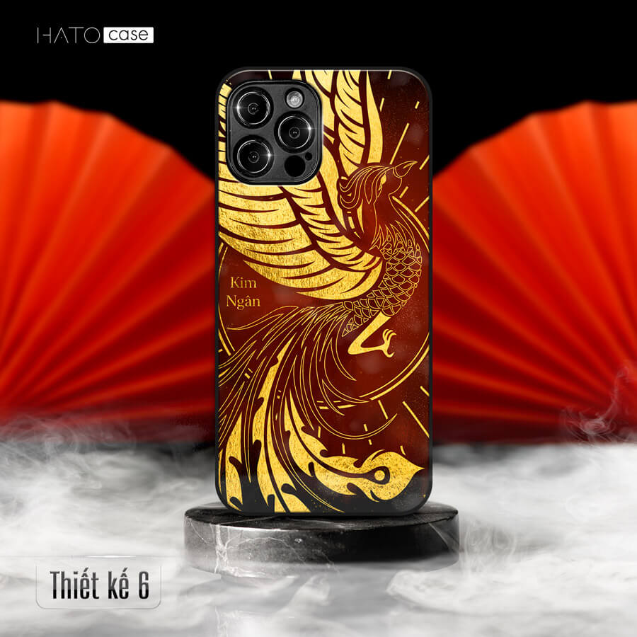 Ốp lưng mặt kính ép kim phật giáo thiên nhiên