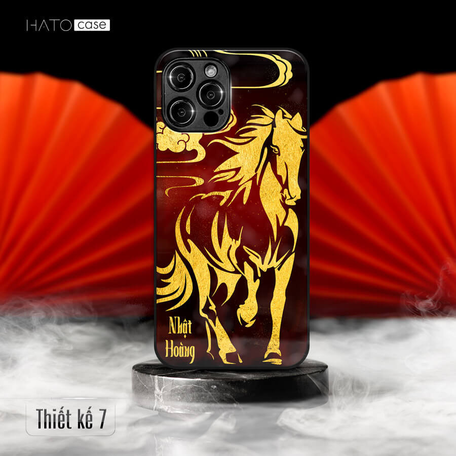 Ốp lưng mặt kính ép kim phật giáo thiên nhiên