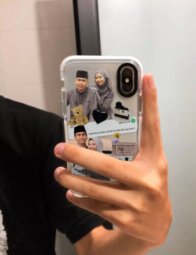 Click to view full screen Casing Telefon Pelekat Pasangan photo review