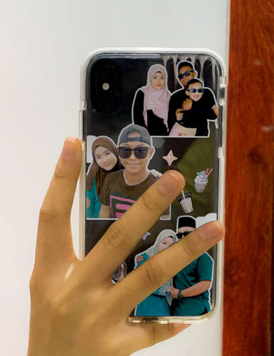 Click to view full screen Casing Telefon Pelekat Pasangan photo review