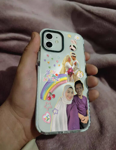 Click to view full screen Casing Telefon Pelekat Pasangan photo review