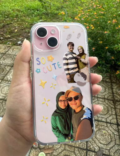 Click to view full screen Casing Telefon Pelekat Pasangan photo review