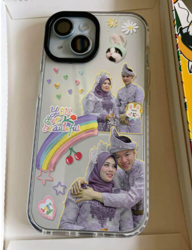 Click to view full screen Casing Telefon Pelekat Pasangan photo review